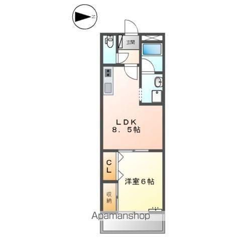 サンシャイン棚橋A(1LDK/1階)の間取り写真