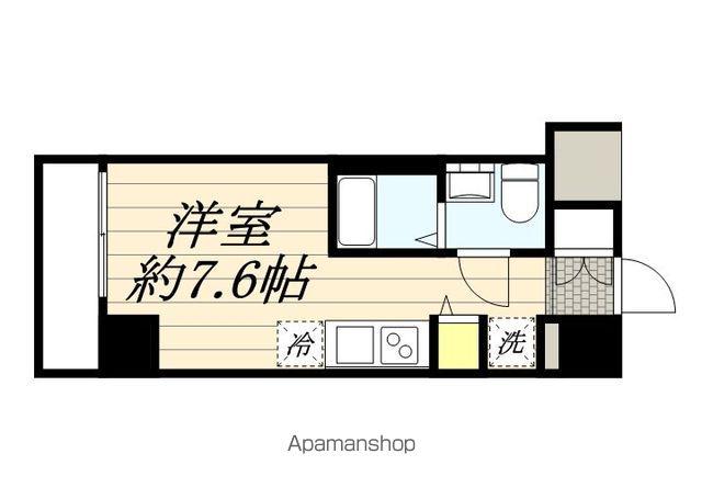 LUMEED横浜阪東橋(ワンルーム/4階)の間取り写真