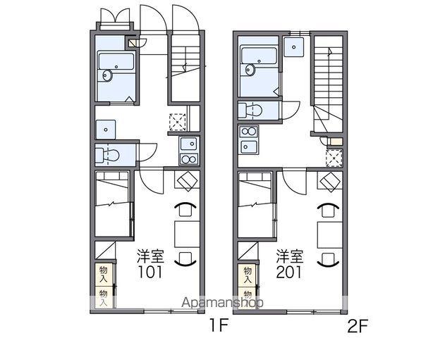 レオパレスセレッソ(1K/2階)の間取り写真