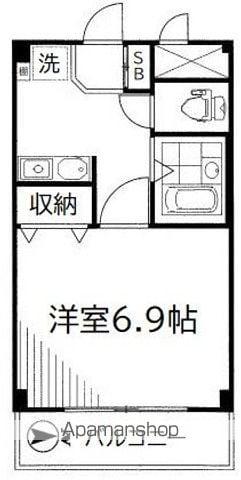 シティプラザ羽根木(1K/1階)の間取り写真