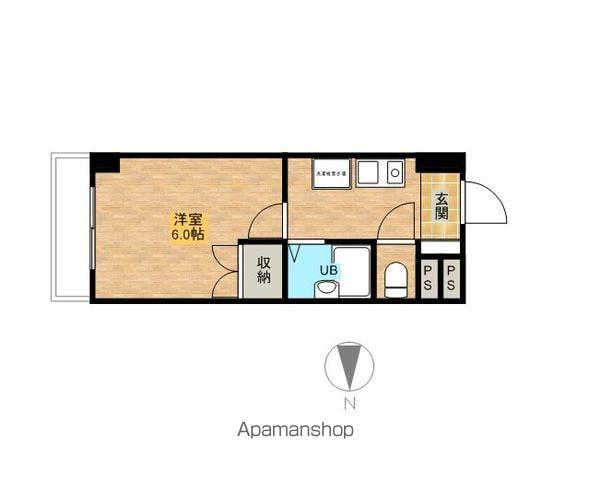 レジデンスSUDA(1K/3階)の間取り写真