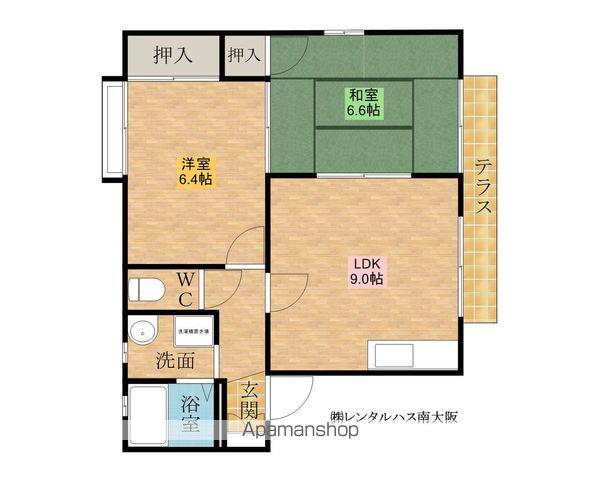 ファミールハイツフクダ(2DK/1階)の間取り写真