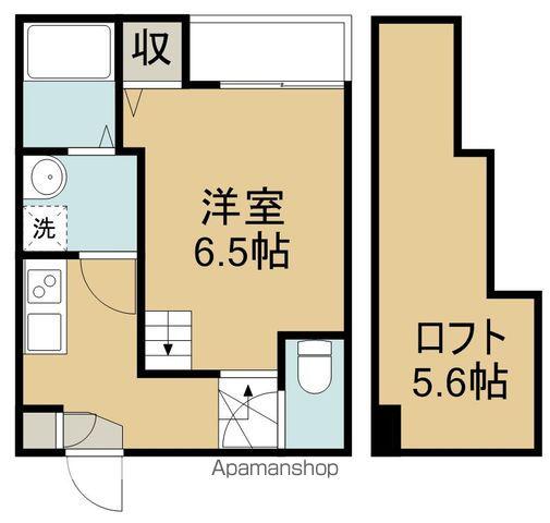 エルファード東仙台(1K/1階)の間取り写真