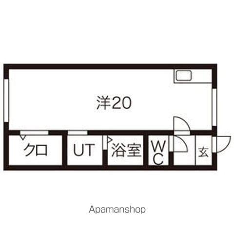 サンピア3丁目館(1LDK/1階)の間取り写真
