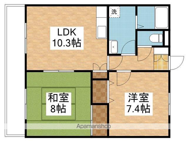 アベニールはなみずき(2LDK/2階)の間取り写真
