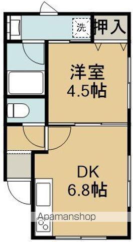 ソレイユ(1DK/1階)の間取り写真