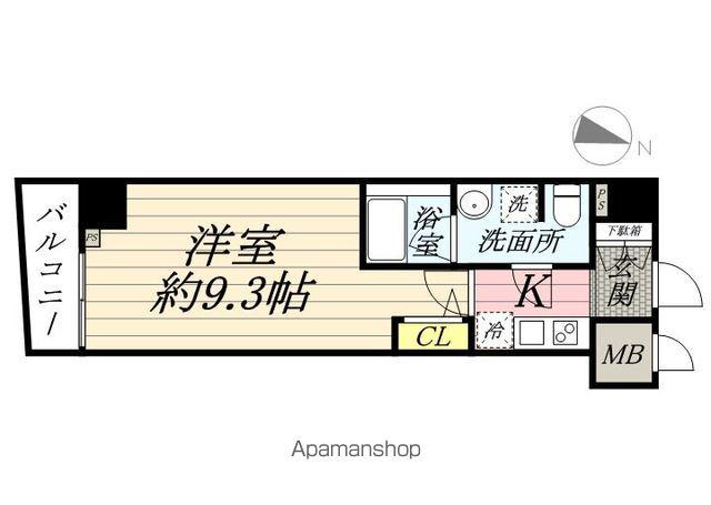 メインステージ千歳船橋(1K/3階)の間取り写真