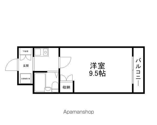 サンレジデンス玉川(1K/5階)の間取り写真