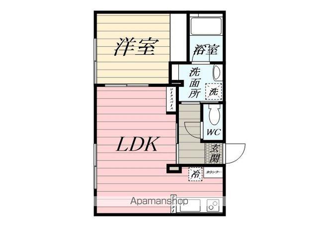 シティハイム ユーカリ(1LDK/1階)の間取り写真