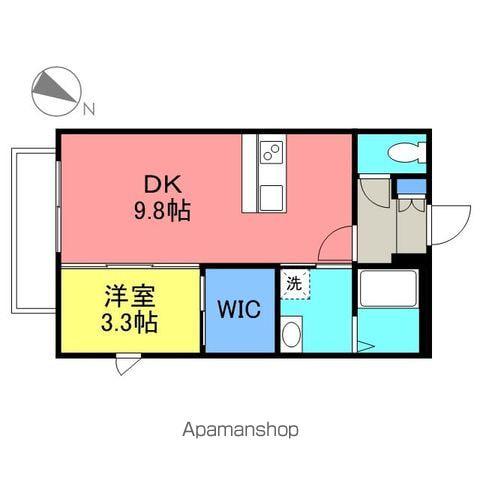 UN RITORNO(1DK/1階)の間取り写真