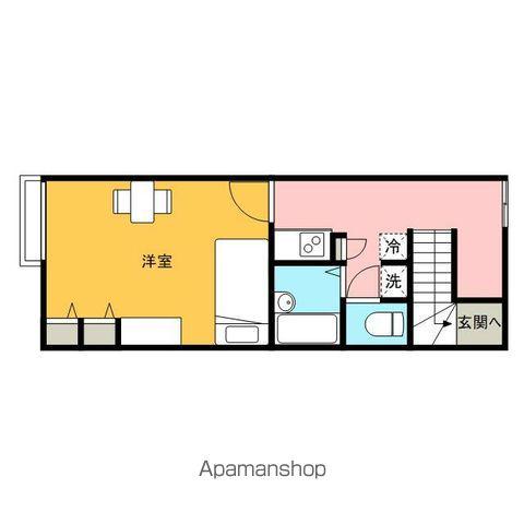 レオネクストフラワー(1K/2階)の間取り写真