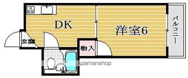 ワイエスハイツ(1K/3階)の間取り写真