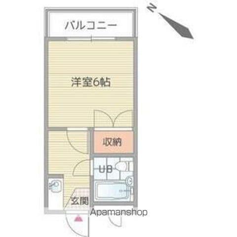 メゾン杉本(1K/2階)の間取り写真