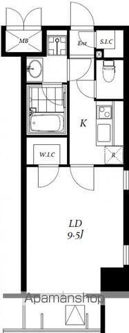 レジディア神田岩本町2(1K/7階)の間取り写真