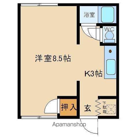 松本ハイツ(1K/1階)の間取り写真