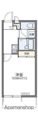 レオパレスピュアハイツ学研台(1K/3階)の間取り写真