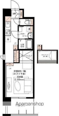 リコ・コリーナ(ワンルーム/2階)の間取り写真