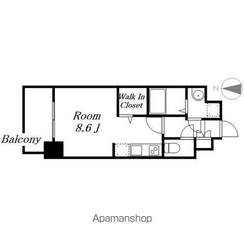 プレサンス名古屋菊井セルカ(ワンルーム/9階)の間取り写真