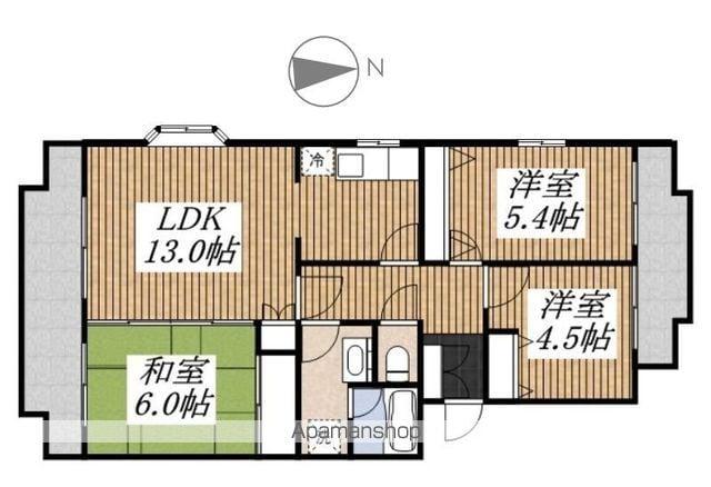 ビューテラスパティオ(3LDK/2階)の間取り写真