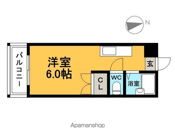 アーバン多の津(1K/2階)の間取り写真