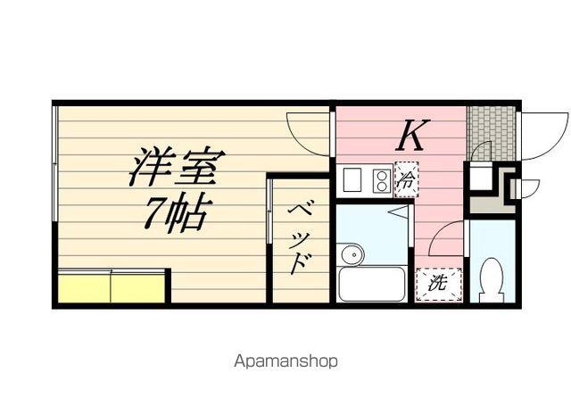 レオパレスGRACEM(1K/1階)の間取り写真