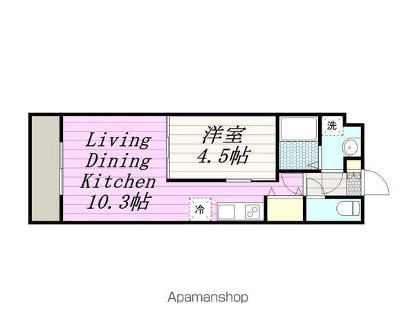 REGULUS幕張(1LDK/3階)の間取り写真