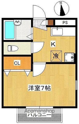 アルテア長町南(1K/2階)の間取り写真