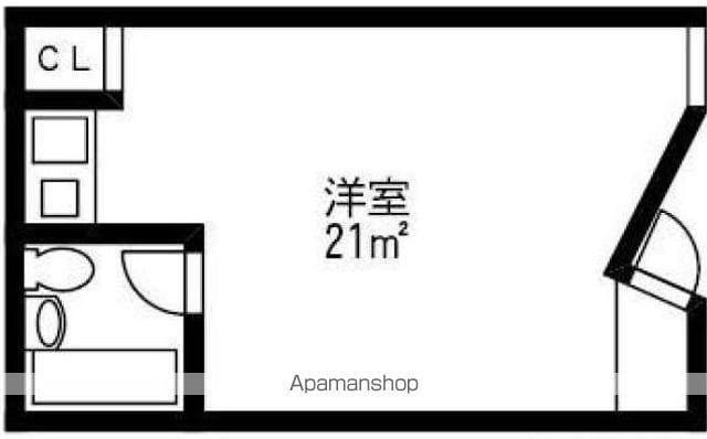 第10紀州ビル(ワンルーム/1階)の間取り写真