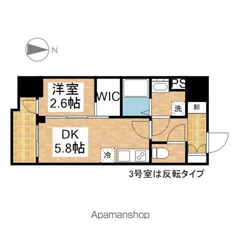 デュオフラッツ鶴舞(1DK/5階)の間取り写真