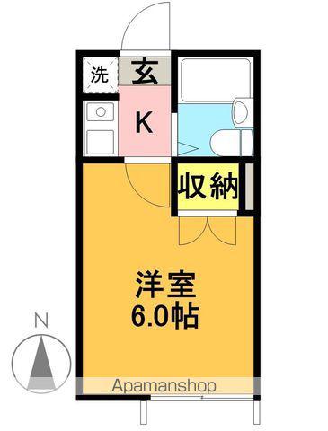 レアーレ明大前(1K/1階)の間取り写真
