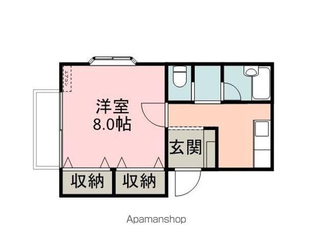 スカイハイツMM(1K/1階)の間取り写真
