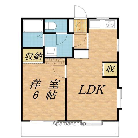 メゾンドール(1LDK/1階)の間取り写真