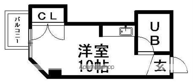 クレストコート北大前(ワンルーム/7階)の間取り写真