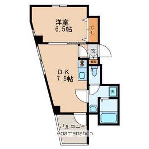 MAGANDA(1DK/4階)の間取り写真