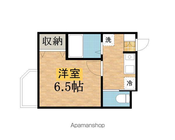 グランシェルK(1K/2階)の間取り写真
