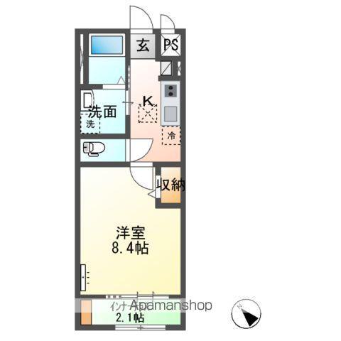 SUZURAN STRADA(1K/1階)の間取り写真