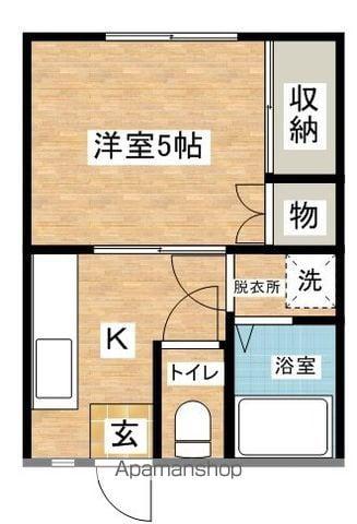 コーポラス高橋(1K/2階)の間取り写真