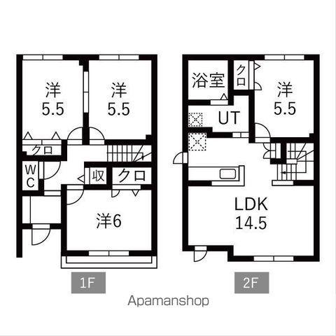 稲穂マンションD(4LDK)の間取り写真