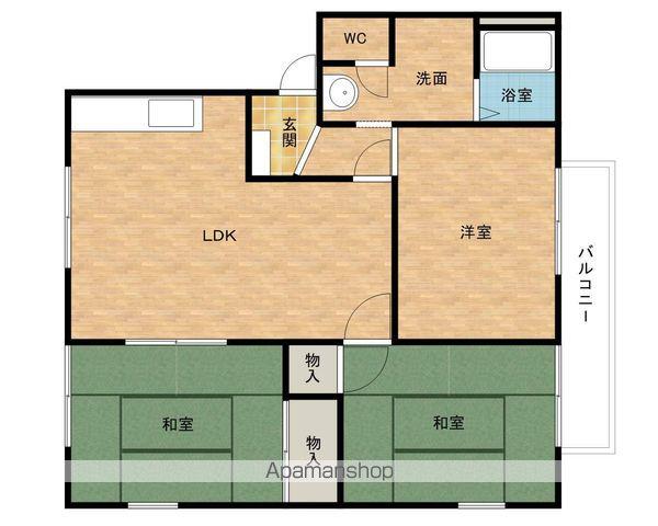 ユーカリハウス(3LDK/2階)の間取り写真