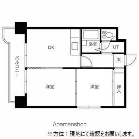 イーホライズン桑園(2DK/11階)の間取り写真