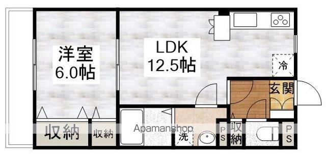アメニティー菅原(1LDK/2階)の間取り写真
