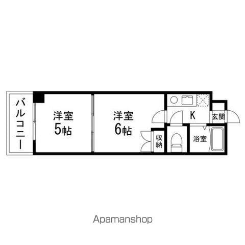 SAKO泉中央(2K/2階)の間取り写真