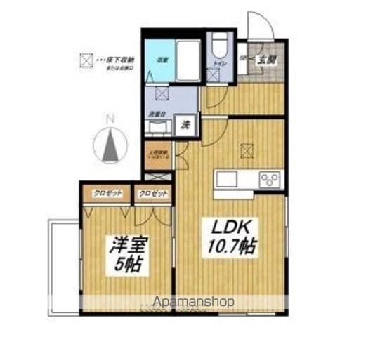 LAPLUMA 小竹向原(1LDK/1階)の間取り写真