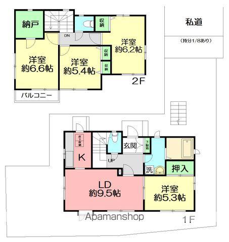 東海道本線 辻堂駅 バス乗車時間:11分 平和町バス停で下車 徒歩3分 2階建 築29年(4LDK)の間取り写真