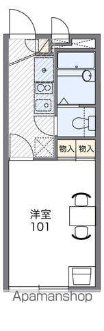 レオパレスルボヌール(1K/1階)の間取り写真