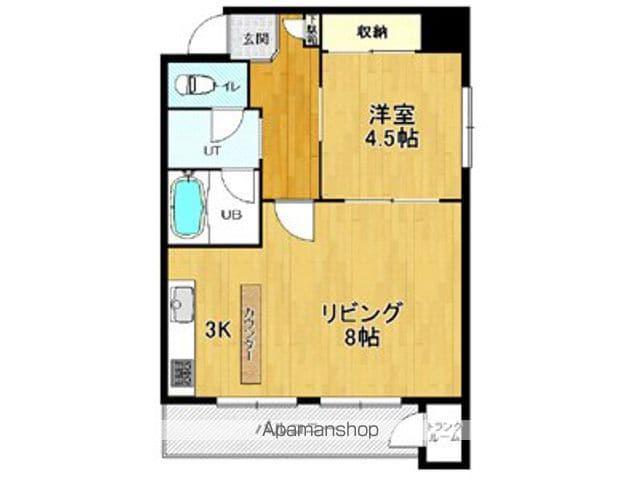 リベルティ大通(1LDK/6階)の間取り写真