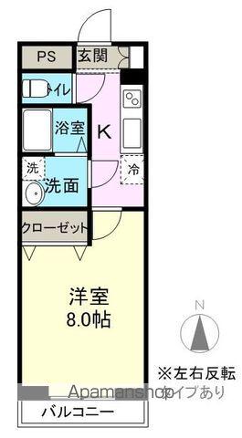 サクセス広丘(1K/1階)の間取り写真