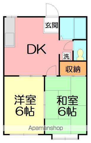 メゾン・ド・セラヴィア(2DK/1階)の間取り写真