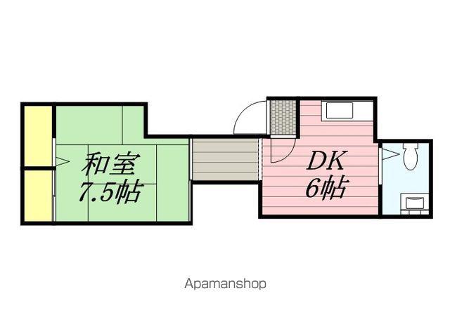 サンハイツ(1DK/2階)の間取り写真