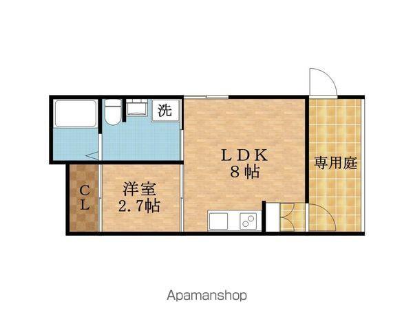 GRADITO千林大宮(1LDK/1階)の間取り写真